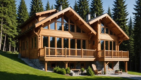 Chalet d'habitation en bois : confort et esthétique réunis